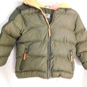 Champion Puffer Jacket Venture Loft Green/Orange Boys Size XS 4-5